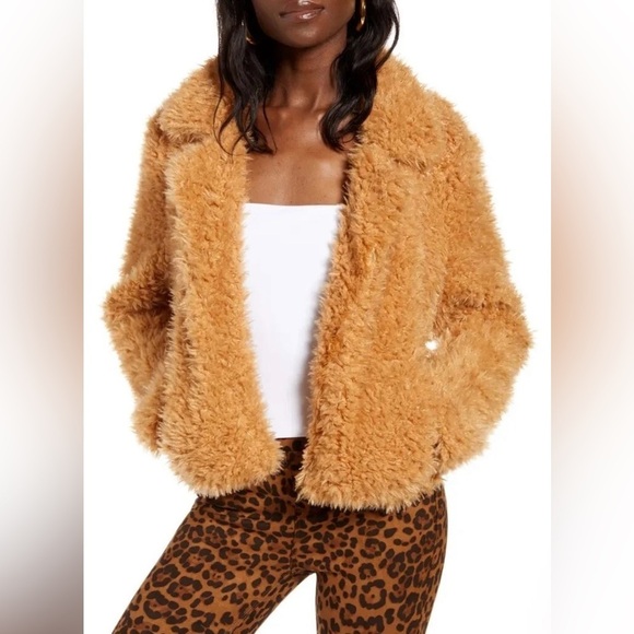 Blank NYC Jackets & Blazers - Blank NYC Faux Fur Teddy Bear Coat Medium